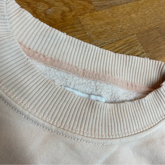 American Eagle Graphic Ocean Crew Neck Oversized Sweater Peach Cream Size S - Picture 11 of 13